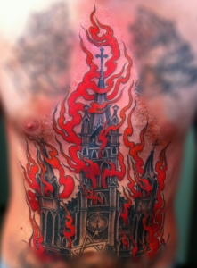 Calgary chest tattoo