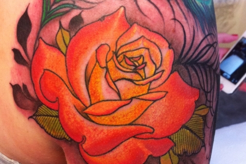 Calgary Flower Tattoo Piece